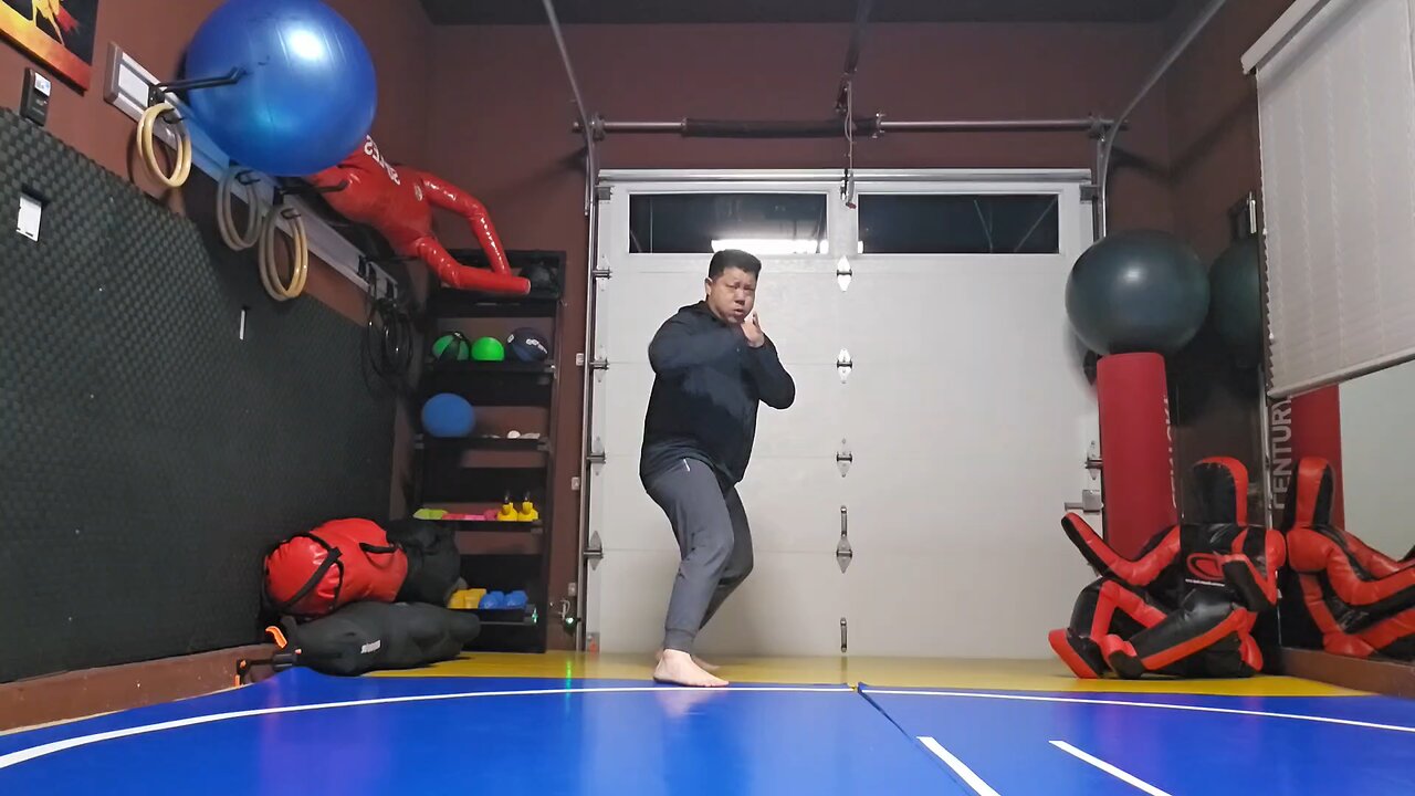 WTD Sliding Axe Kick to Front Kick sequential