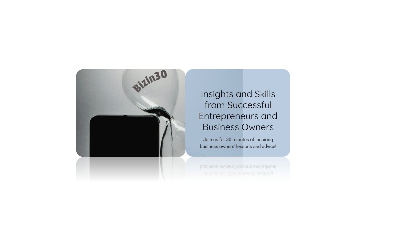 BizIn30.com short: Want to Be A Business Owner? Series Episode 2 of 3 (not ad)