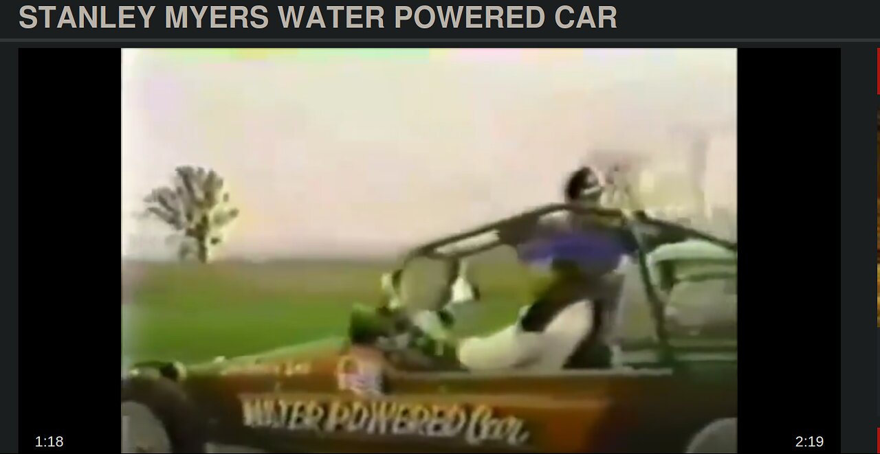 Stanley Myers Water Powered Car Was Too unefficient(A Hoax)