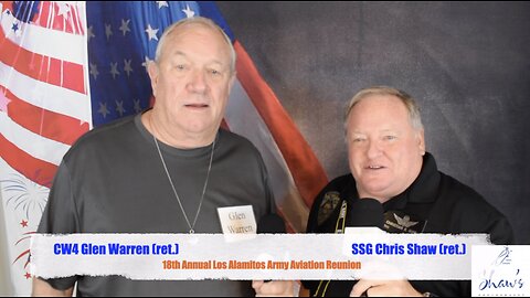 SHAW ARMY STORIES WITH CW4 GLEN WARREN (ret.) US ARMY HELICOPTER PILOT PART 1, 06-07-2025