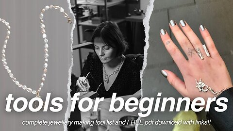 jewellery making tools for beginners | FREE downloadable kit list!