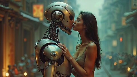 💋 Glamorous Retro Women Kiss Oil Robots in 1950s - Retrofuturistic AI Short Film!