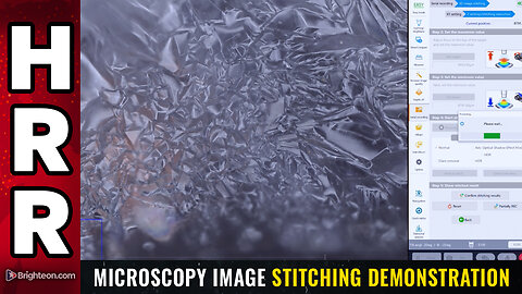 Microscopy image stitching demonstration