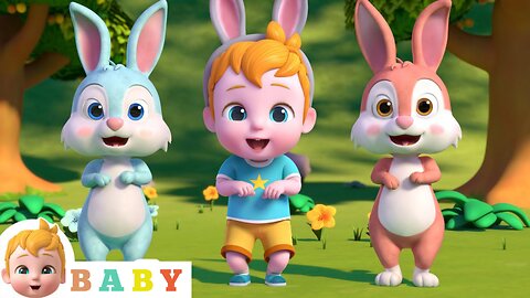 Hop Little Bunnies Hop Hop Hop | Nursery Rhymes & Kids Songs