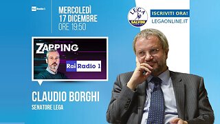 🔴 Sen. Claudio Borghi ospite a "Zapping" su Radio1 Rai: riserve auree e pensioni (17.12.2025)
