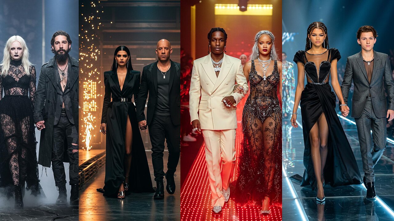 Celebrity Couples Rule the Runway | AI Generated