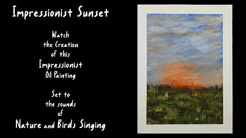 Real-Time Oil Painting to Birdsong | No Music, Just Pure Creative Flow