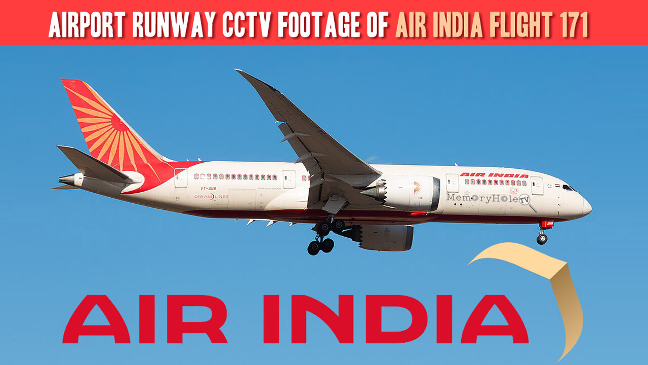 Runway 23 Footage: Boeing 787 Air India Flight 171 Crash (2025)