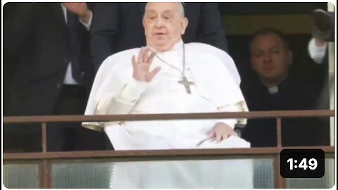 BREAKING: Pope Francis makes his first public appearance after spending several weeks in the hospital