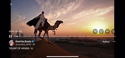Trump in Arabia AI video