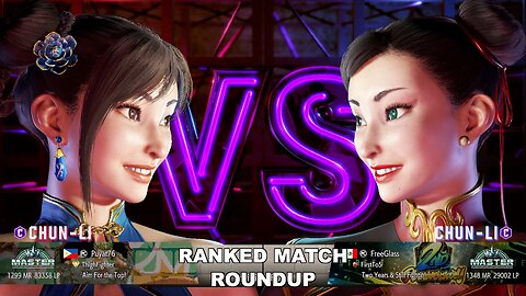 Kuya Kalbo SF6 Ranked Match Roundup. Chun Li Master Rank [Hori Fight Stick]