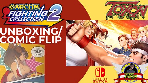 Capcom Fighting Collection 2 Unboxing and Comic Flip through!