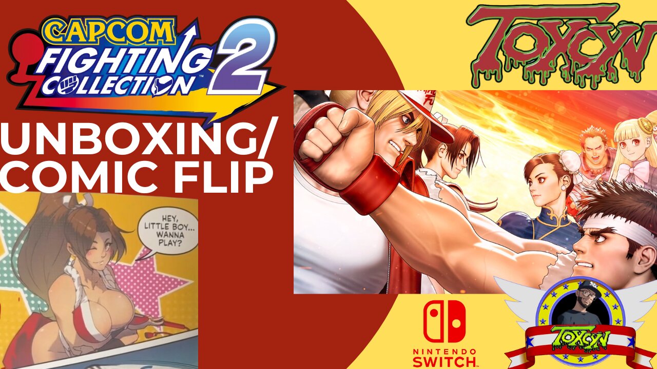 Capcom Fighting Collection 2 Unboxing and Comic Flip through!