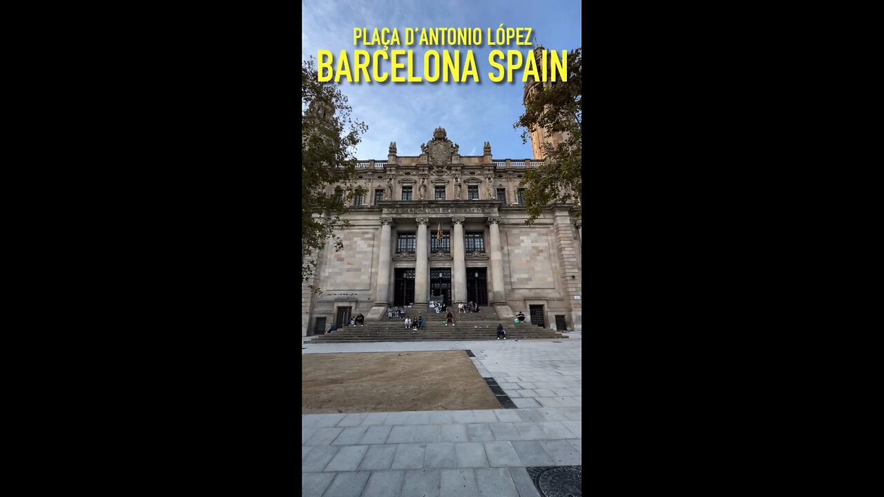 Exploring Barcelona Spain 🇪🇸 Plaça d.Antonio López