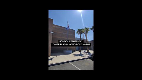 VEGAS SCHOOL REFUSES TO LOWER FLAG