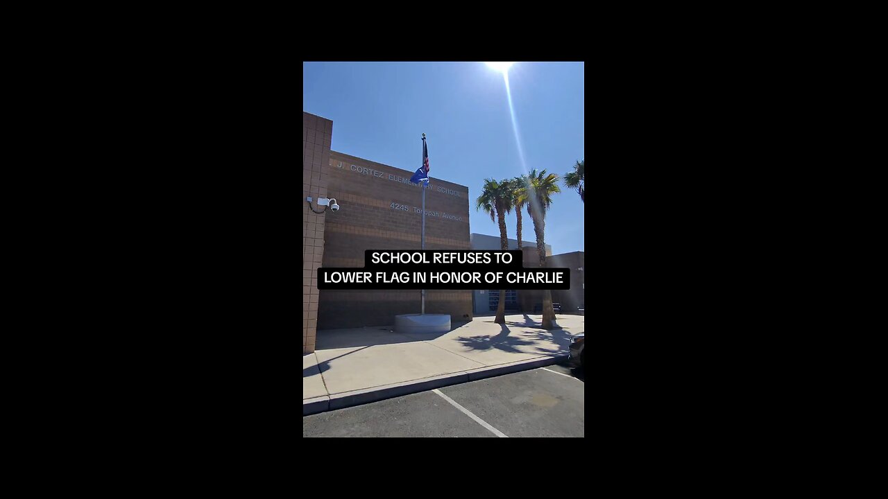 VEGAS SCHOOL REFUSES TO LOWER FLAG