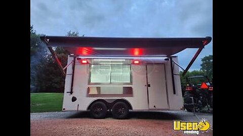 NEW - 2024 8.5' x 16' Empty Concession Trailer | DIY Trailer for Sale in Indiana!