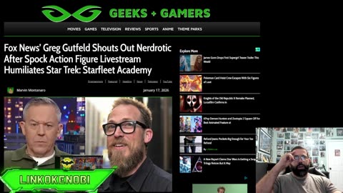 Greg Gutfeld Mentions Nerdrotic's Channel During Late Show Due To Star Trek Fleet Academy Failure