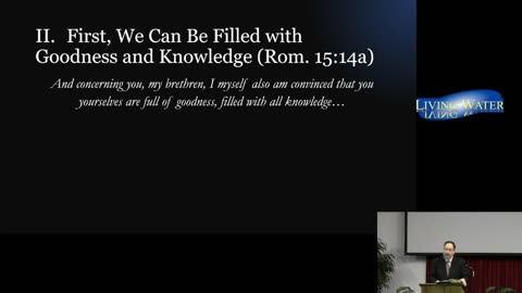“Competent to Counsel One Another” (Rom. 15:14)