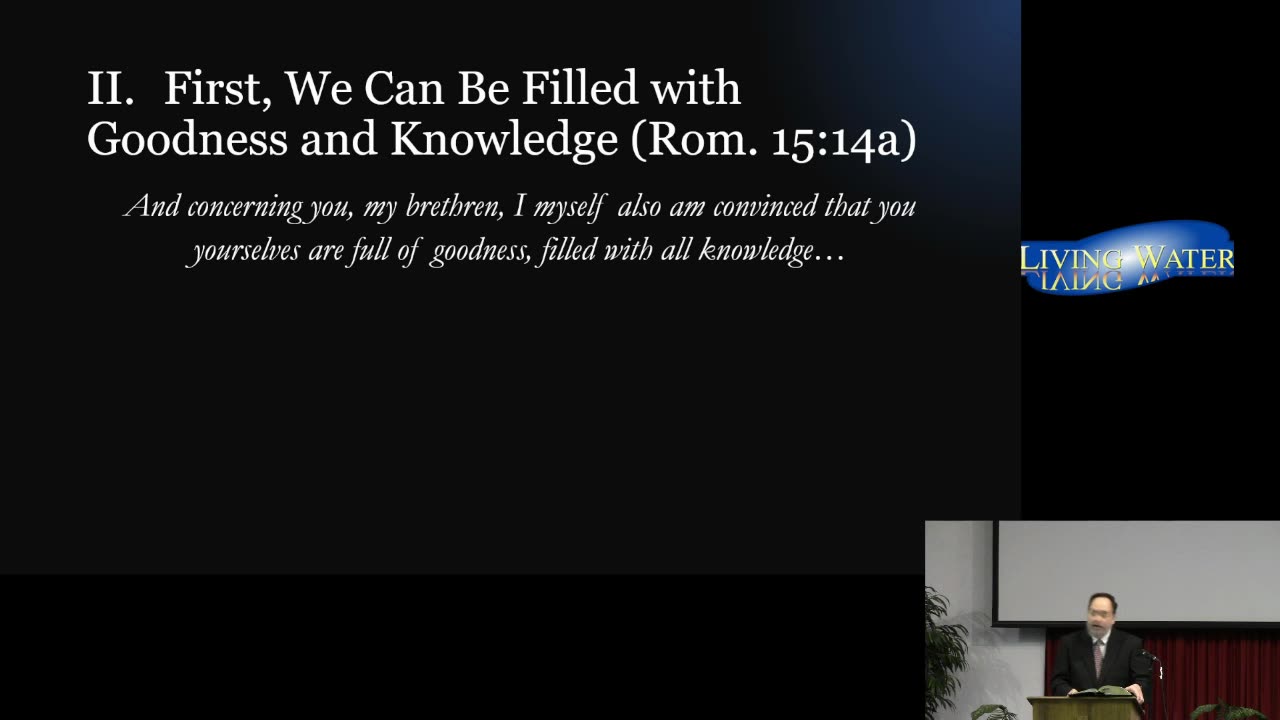 “Competent to Counsel One Another” (Rom. 15:14)