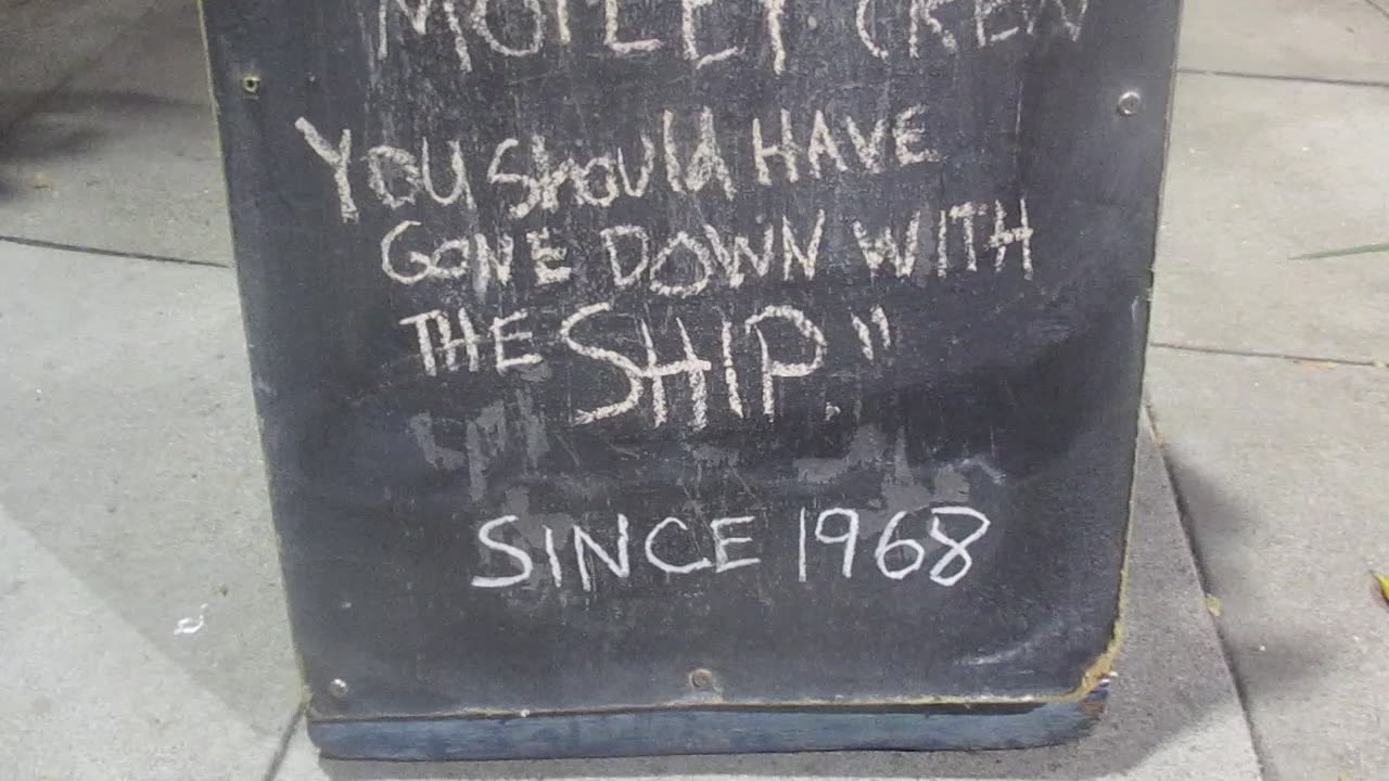 SPECS Signboard. Motley Crew. 12/1/2025.