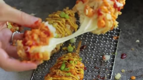 A recipe of cheese corn dog, a delicious homemade corndog