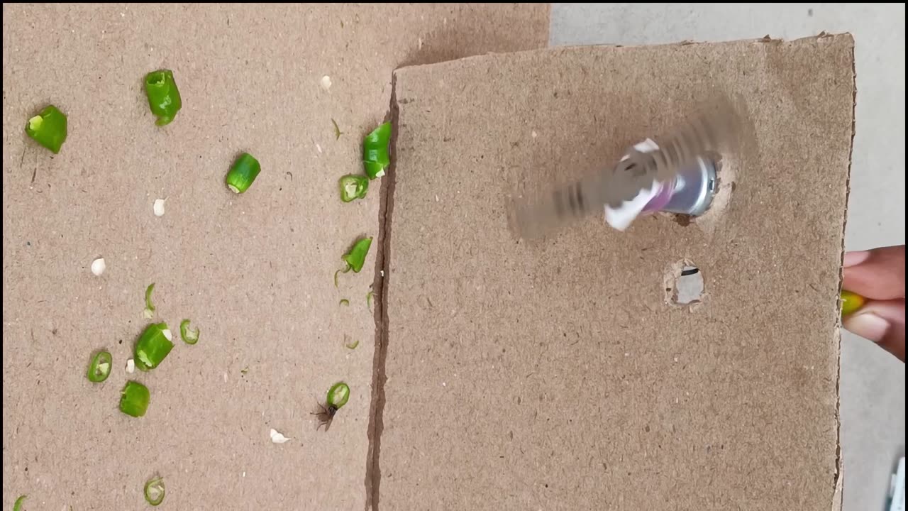 How make chilly Cutting Machine in home science tech project
