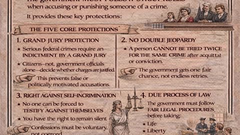 Amendment V Explained | Due Process and Protection from Government Abuse