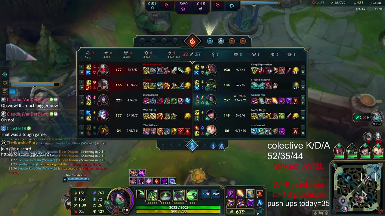 league of legends road to plat.