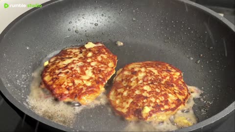 Potato pancakes with tuna