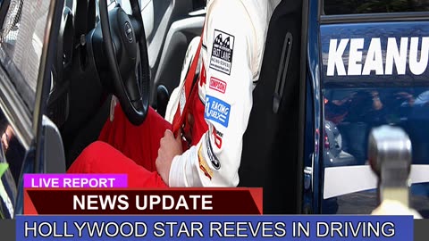Hollywood Star Reeves in Driving Seat for Cadillac