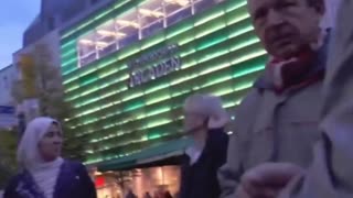 The German woman has had enough and doesn't want gazebo that promotes Koran