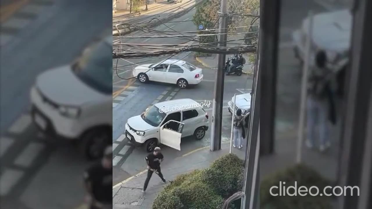 Little road rage fight.