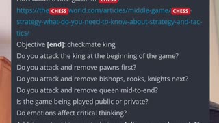 We are Watching A Game of Chess