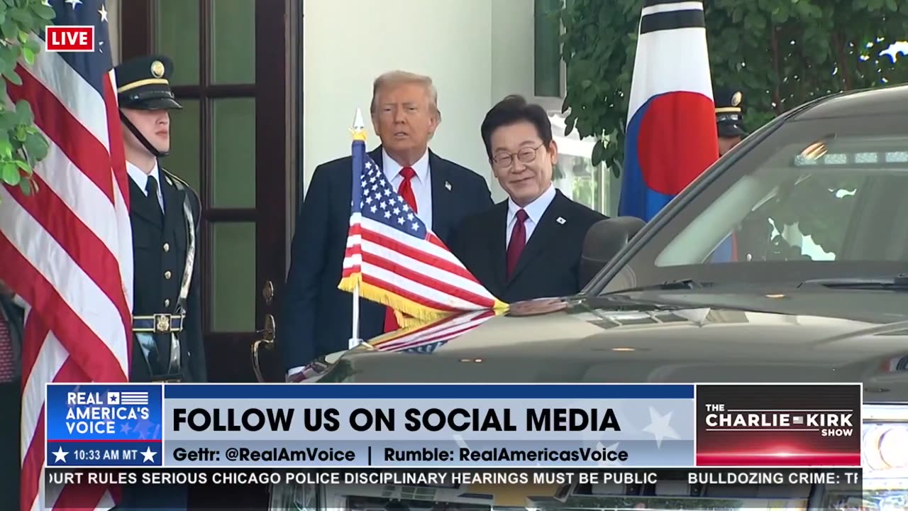 POTUS WELCOMES S. KOREAN PRESIDENT TO THE WHITE HOUSE
