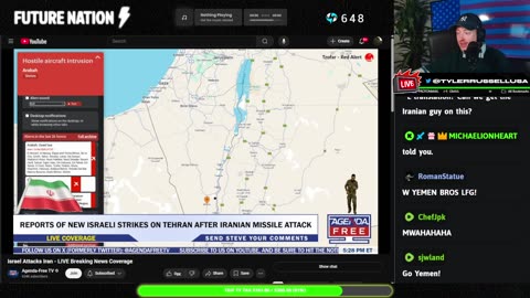 WW3 BEGINS! IRAN VS ISRAEL! BOMBS ARE DROPPING LIVE! NATIONWIDE PROTESTS DAY 8! TGIF YAP