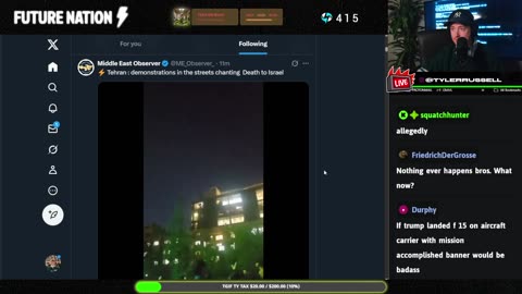 WW3 BEGINS! IRAN VS ISRAEL! BOMBS ARE DROPPING LIVE! NATIONWIDE PROTESTS DAY 8! TGIF YAP