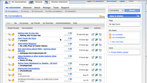 How I track my comments on other people's blogs