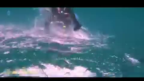 Strange but real, short butspectacular A river underthesea