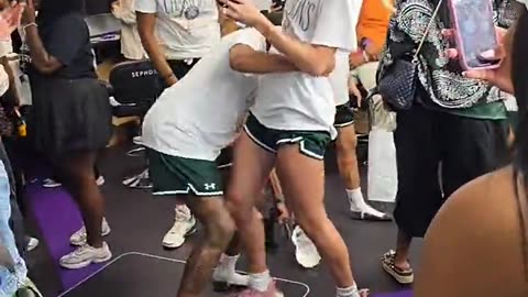 BTS Rose locker room after winning Unrivaled Championship | women's basketball, Angel Reese