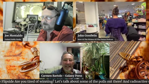 Authors Quill John Goodwin gives a tour of dragon con part 2 Armand Diab Barlow and Daniel Montifar