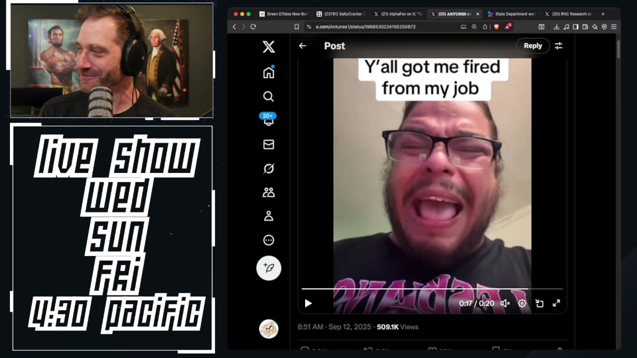 Fired Lefties Film Their Crash Outs After Mocking Charlie Kirk .......