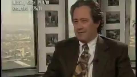 Frank D. Martini explaining the strength of the Twin Tower's structure.