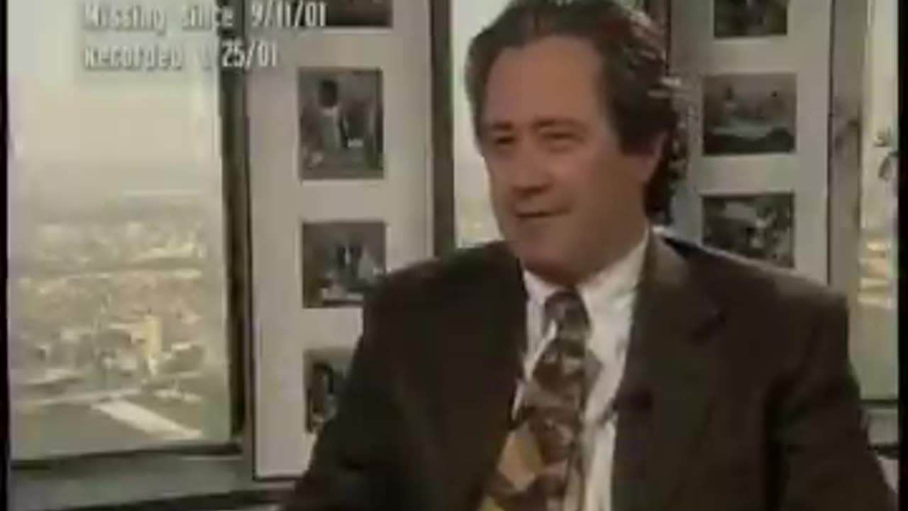 Frank D. Martini explaining the strength of the Twin Tower's structure.