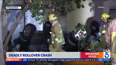 One killed in Pasadena rollover crash