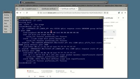 SSHFS setup on void Linux