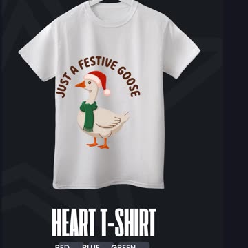 Funny Festive Goose Santa Hat Cozy Holiday Christmas Winter Design