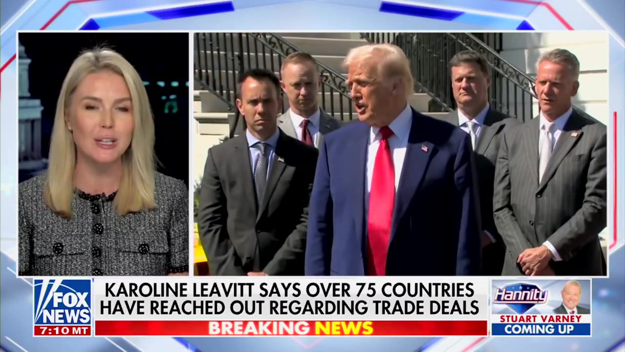 Karoline Leavitt Says Administration Already Finalizing First Of Likely Many Tariff Deals