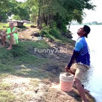 Bucket Prank Ends in Splash