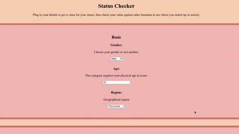 Status calculator